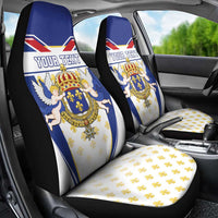 Personalized French Colonial Empire Car Seat Cover Royal Standard of France