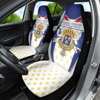 Personalized French Colonial Empire Car Seat Cover Royal Standard of France