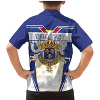 Personalized French Colonial Empire Family Matching Mermaid Dress and Hawaiian Shirt Royal Standard of France