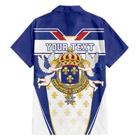 Personalized French Colonial Empire Family Matching Short Sleeve Bodycon Dress and Hawaiian Shirt Royal Standard of France