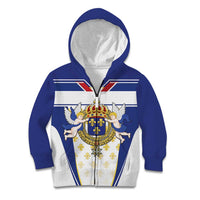 Personalized French Colonial Empire Kid Hoodie Royal Standard of France