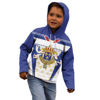 Personalized French Colonial Empire Kid Hoodie Royal Standard of France