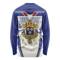 Personalized French Colonial Empire Long Sleeve Shirt Royal Standard of France