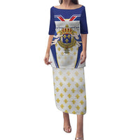 Personalized French Colonial Empire Puletasi Royal Standard of France