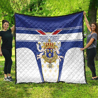 Personalized French Colonial Empire Quilt Royal Standard of France