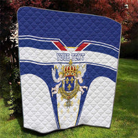 Personalized French Colonial Empire Quilt Royal Standard of France