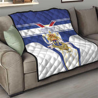 Personalized French Colonial Empire Quilt Royal Standard of France