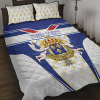 Personalized French Colonial Empire Quilt Bed Set Royal Standard of France