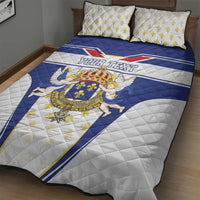 Personalized French Colonial Empire Quilt Bed Set Royal Standard of France