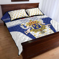 Personalized French Colonial Empire Quilt Bed Set Royal Standard of France