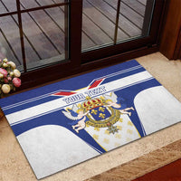 Personalized French Colonial Empire Rubber Doormat Royal Standard of France