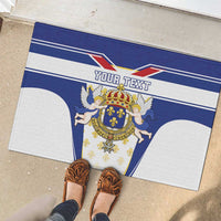 Personalized French Colonial Empire Rubber Doormat Royal Standard of France