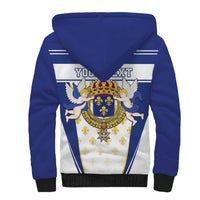 Personalized French Colonial Empire Sherpa Hoodie Royal Standard of France