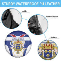 Personalized French Colonial Empire Spare Tire Cover Royal Standard of France