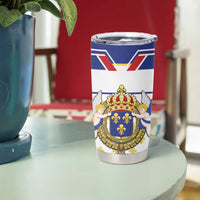 Personalized French Colonial Empire Tumbler Cup Royal Standard of France