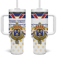 Personalized French Colonial Empire Tumbler With Handle Royal Standard of France