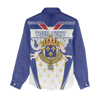 Personalized French Colonial Empire Women Casual Shirt Royal Standard of France