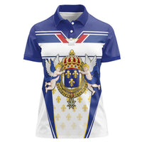 Personalized French Colonial Empire Women Polo Shirt Royal Standard of France