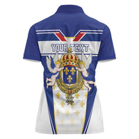 Personalized French Colonial Empire Women Polo Shirt Royal Standard of France