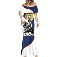 First French Empire 1804 – 1814 Mermaid Dress Liberte Ordre Public