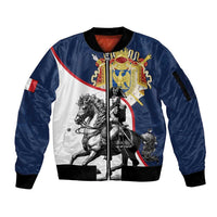 First French Empire 1804 – 1814 Sleeve Zip Bomber Jacket Liberte Ordre Public