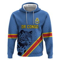 Custom DR Congo Football Hoodie Leopard Pride Heritage Edition