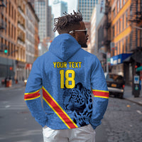 Custom DR Congo Football Hoodie Leopard Pride Heritage Edition