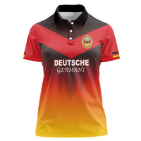 Custom Germany Football Women Polo Shirt Special Flag Style - Wonder Print Shop