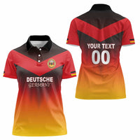 Custom Germany Football Women Polo Shirt Special Flag Style - Wonder Print Shop