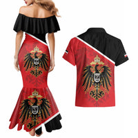 German Empire 1871-1918 Couples Matching Mermaid Dress and Hawaiian Shirt Flag Color Inspiration - Wonder Print Shop