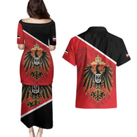 German Empire 1871-1918 Couples Matching Puletasi and Hawaiian Shirt Flag Color Inspiration - Wonder Print Shop