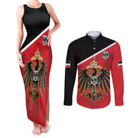 German Empire 1871-1918 Couples Matching Tank Maxi Dress and Long Sleeve Button Shirt Flag Color Inspiration - Wonder Print Shop
