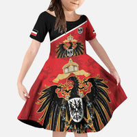 German Empire 1871-1918 Family Matching Long Sleeve Bodycon Dress and Hawaiian Shirt Flag Color Inspiration - Wonder Print Shop