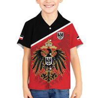 German Empire 1871-1918 Family Matching Off The Shoulder Long Sleeve Dress and Hawaiian Shirt Flag Color Inspiration - Wonder Print Shop