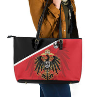 German Empire 1871-1918 Leather Tote Bag Flag Color Inspiration - Wonder Print Shop