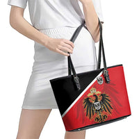 German Empire 1871-1918 Leather Tote Bag Flag Color Inspiration - Wonder Print Shop