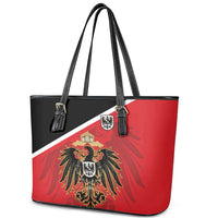 German Empire 1871-1918 Leather Tote Bag Flag Color Inspiration - Wonder Print Shop
