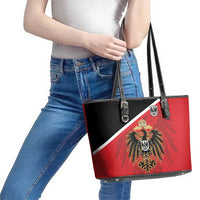 German Empire 1871-1918 Leather Tote Bag Flag Color Inspiration - Wonder Print Shop