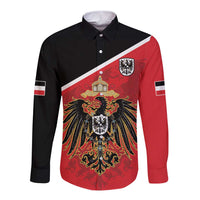 German Empire 1871-1918 Long Sleeve Button Shirt Flag Color Inspiration - Wonder Print Shop