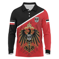 German Empire 1871-1918 Long Sleeve Polo Shirt Flag Color Inspiration - Wonder Print Shop