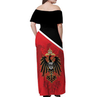 German Empire 1871-1918 Off Shoulder Maxi Dress Flag Color Inspiration - Wonder Print Shop