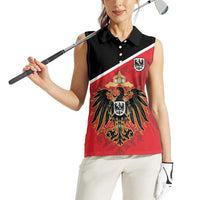 German Empire 1871-1918 Women Sleeveless Polo Shirt Flag Color Inspiration - Wonder Print Shop