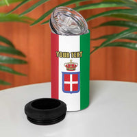 Personalized Italian Empire 1882-1960 4 in 1 Can Cooler Tumbler Flag Color Inspiration - Wonder Print Shop