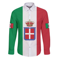 Personalized Italian Empire 1882-1960 Family Matching Long Sleeve Bodycon Dress and Hawaiian Shirt Flag Color Inspiration - Wonder Print Shop