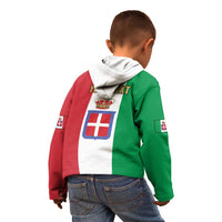 Personalized Italian Empire 1882-1960 Kid Hoodie Flag Color Inspiration - Wonder Print Shop