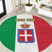 Personalized Italian Empire 1882-1960 Round Carpet Flag Color Inspiration - Wonder Print Shop