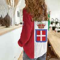 Personalized Italian Empire 1882-1960 Women Casual Shirt Flag Color Inspiration - Wonder Print Shop
