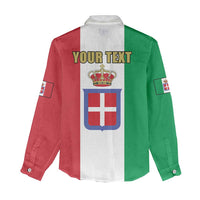 Personalized Italian Empire 1882-1960 Women Casual Shirt Flag Color Inspiration - Wonder Print Shop