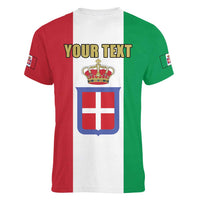 Personalized Italian Empire 1882-1960 Women V-Neck T-Shirt Flag Color Inspiration - Wonder Print Shop
