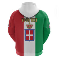 Personalized Italian Empire 1882-1960 Zip Hoodie Flag Color Inspiration - Wonder Print Shop